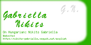 gabriella nikits business card